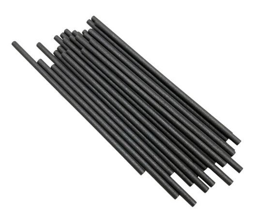 Regular Paper Straw Black 6*197mm 2500pcs - VS Packaging
