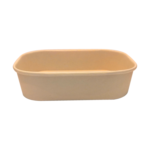 Kraft Rectangular Container 500ml Base - VS Packaging