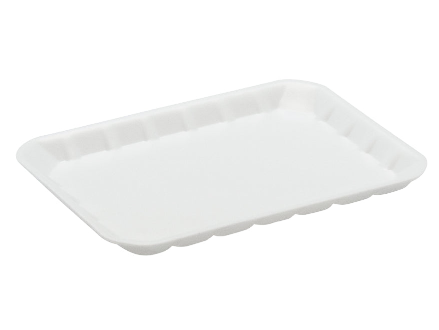SW TRY855 White Foam Tray Shallow 500pcs - VS Packaging