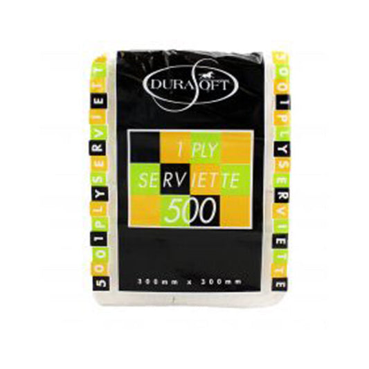 Durasoft Luncheon Napkins 1ply White (450x4) 1800pcs - VS Packaging