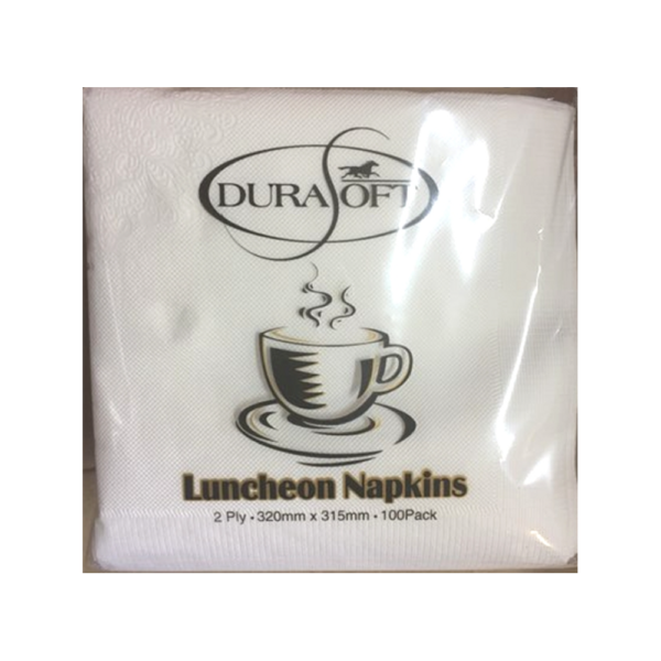 Durasoft Luncheon Napkins 2ply White 2000pcs - VS Packaging