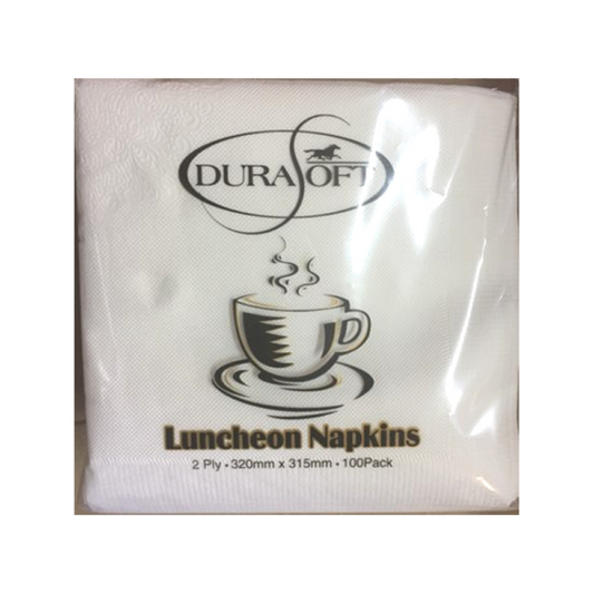 Durasoft Luncheon Napkins 2ply White 2000pcs - VS Packaging