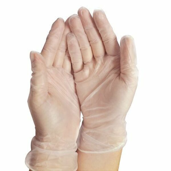 PharmPak Vinyl PF Gloves Clear Small 1000pcs