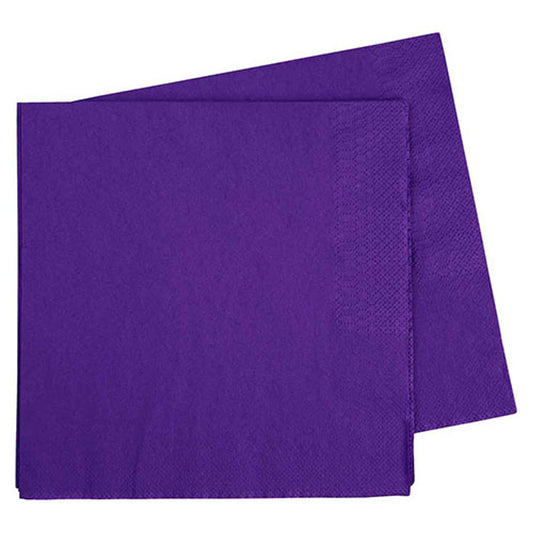 ABC 2ply Colour Napkins Deep Purple 1000pcs - VS Packaging