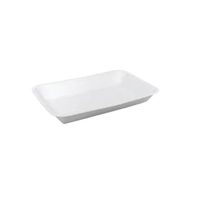 SW TRY877 White Foam Tray Shallow 500pcs - VS Packaging