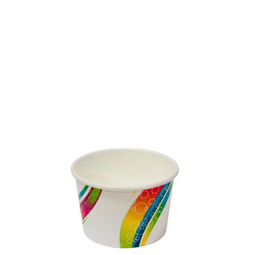 Capri 125ml (8oz) Ice Cream Paper Cups – Multicolour | 1000pcs - VS Packaging