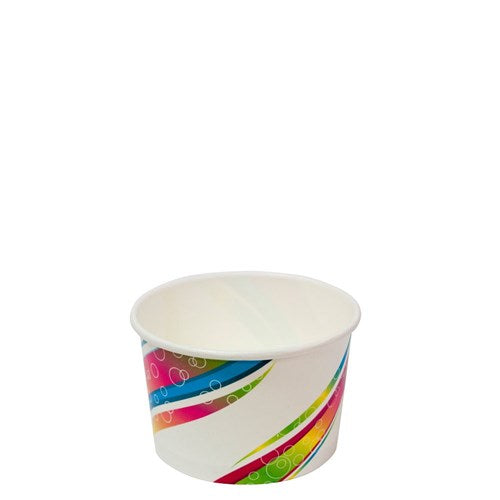Capri Paper Cup 250ml (12oz) Ice Cream Multi Colour 1000pcs - VS Packaging