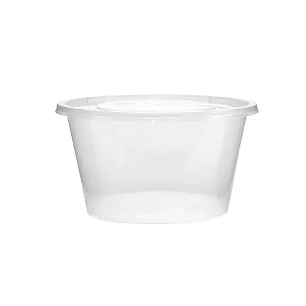 Plastic Round Container Clear Base 1000ml - VS Packaging