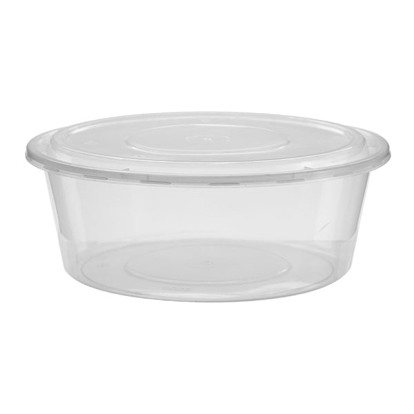 Plastic Round Container Clear Base 3000ml