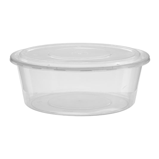 Plastic Round Container Clear Base 3000ml - VS Packaging