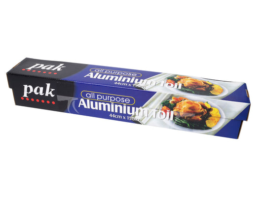 Pak Foil Wrap 44cm x 150M Heavy Duty Aluminium Foil Roll – Food Service Packaging Sydney