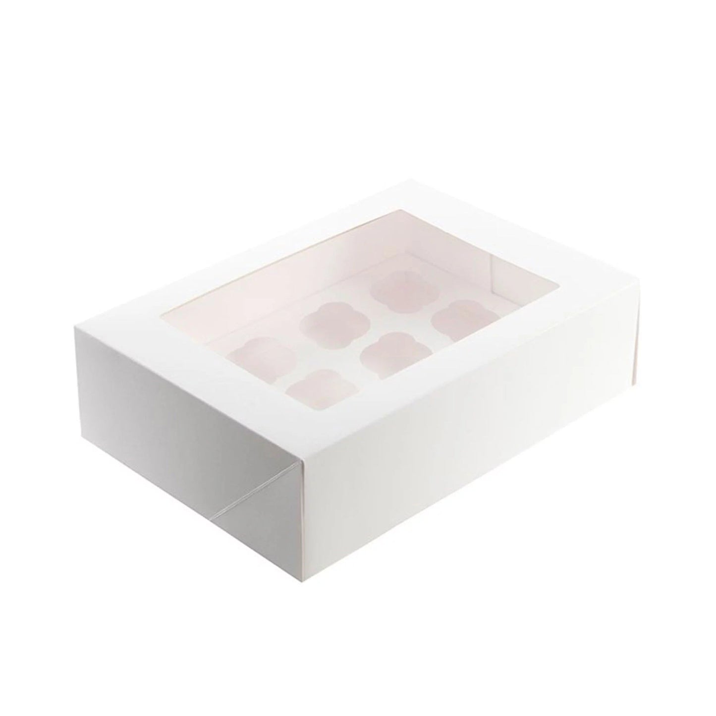 BK F1 Premium Cupcake Boxes Base 260*180*100mm with 6 Holes Holes insert 10pcs - VS Packaging