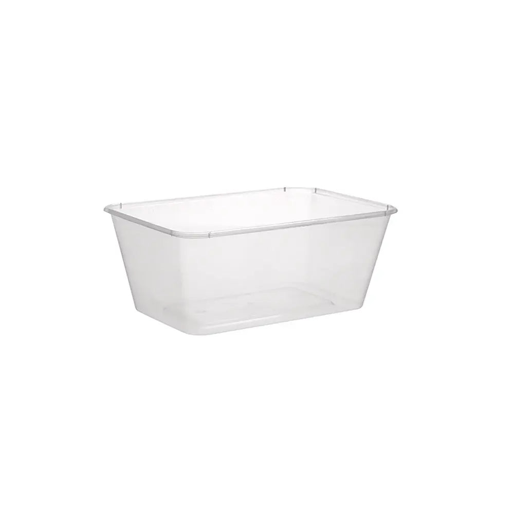 FP Rectangular 650ml Takeaway Container Bases (Clear) - VS Packaging