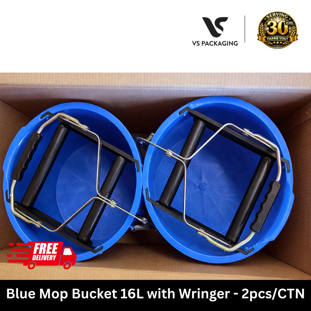 Blue mop bucket 16L with wringer commercial cleaning bucket Australia