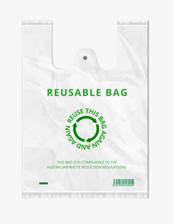 3A Printed Reusable Carry Bag 36um+ Heavy Duty Medium 9.5kg - VS Packaging