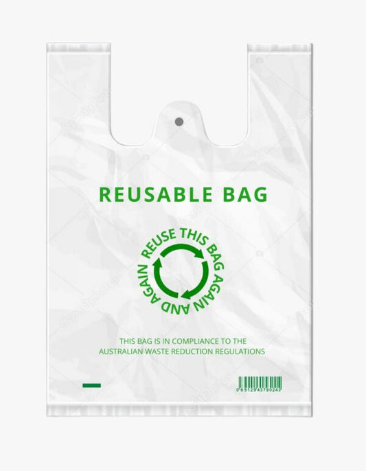3A Printed Reusable Carry Bag 36um+ Heavy Duty Small 9.5kg - VS Packaging