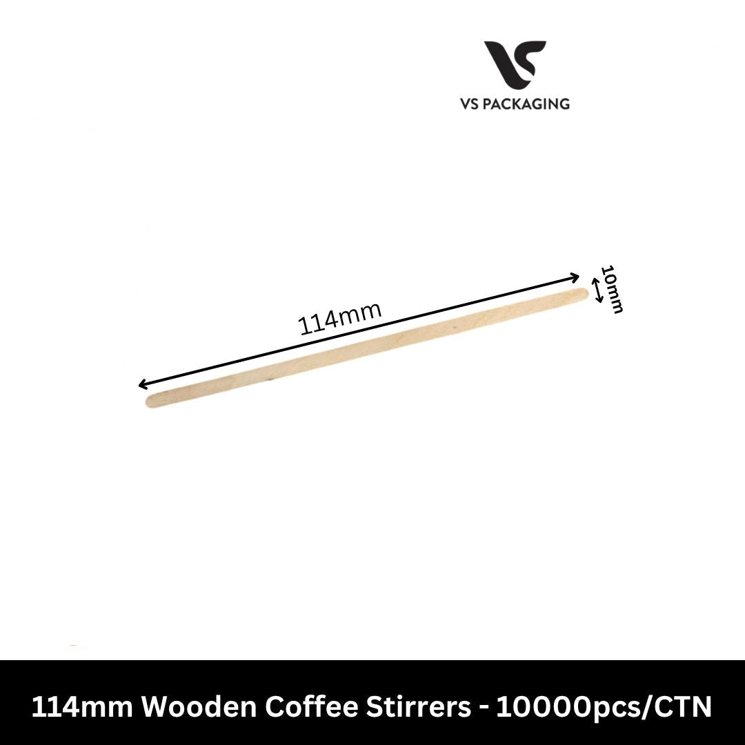 114mm wooden coffee stirrers eco friendly bulk 10000pcs biodegradable birch drink stirrers Australia