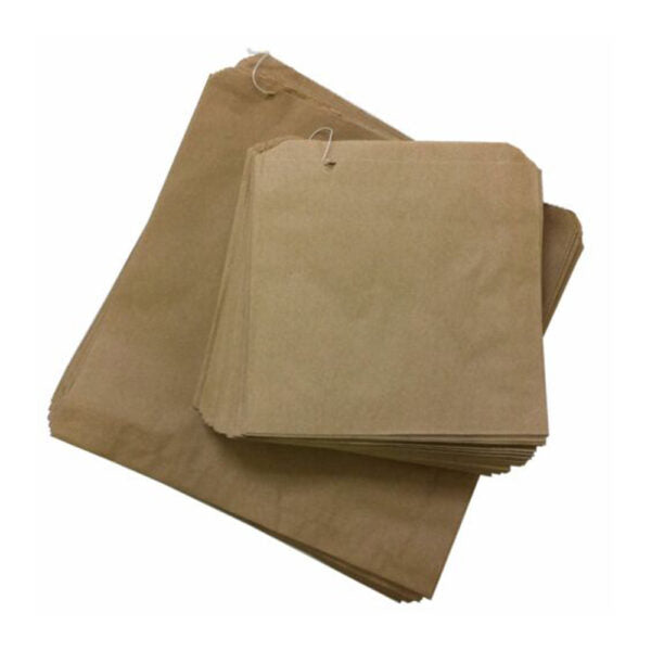 2W 200*200mm Paper Bags Kraft 500pcs - VS Packaging