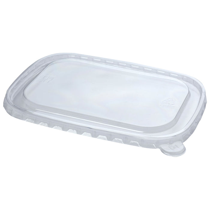 Sugarcane Rectangular Container PP Clear Lid (500pcs/CTN) - VS Packaging