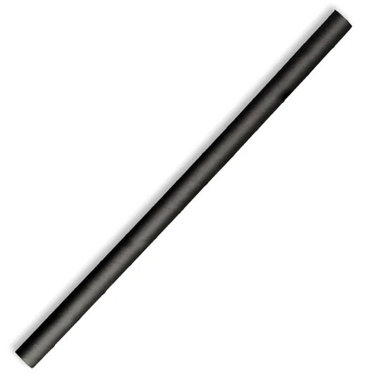 Thick Shake Paper Straws Black 8x200mm - VS Packaging