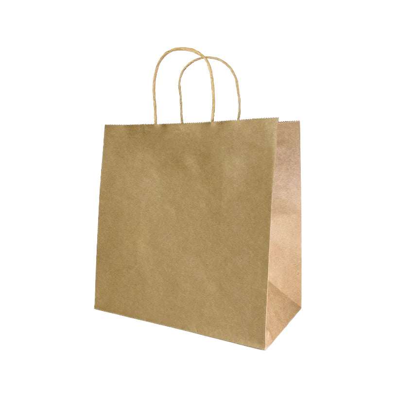 JF Paper Bag 300*305*175mm Brown 250pcs - Uber Eats Size - VS Packaging