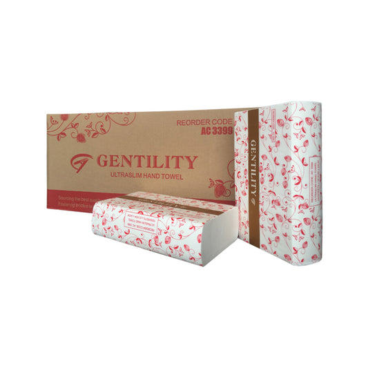 Gentility Ultraslim Hand Towel 23x24cm 1ply (2400pc/CTN) - VS Packaging