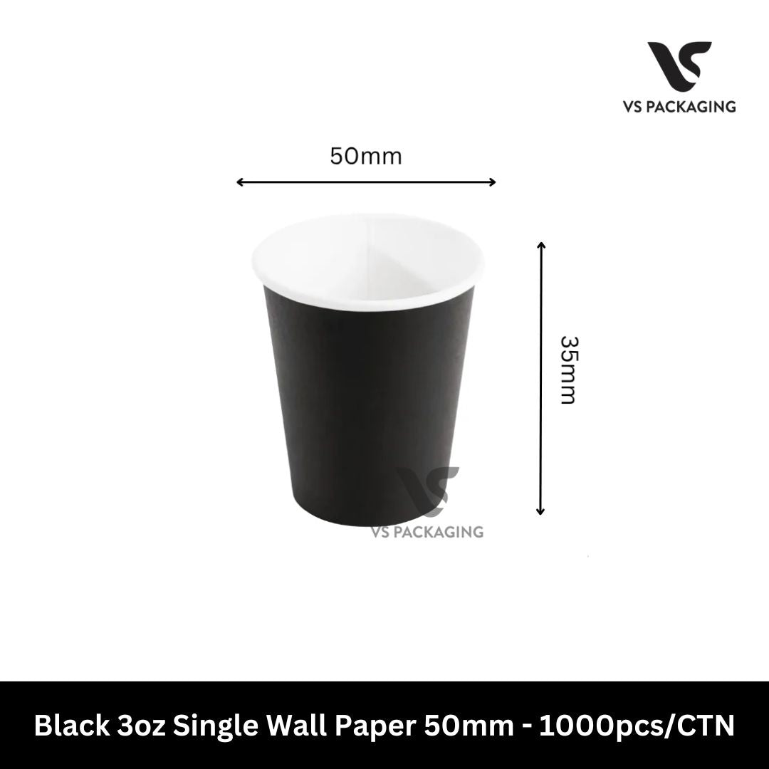 black 3oz coffee cups 50ml espresso paper cups 50mm australia bulk