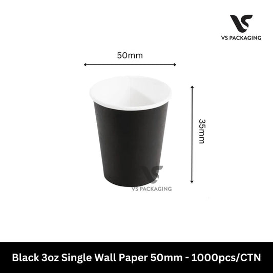 black 3oz coffee cups 50ml espresso paper cups 50mm australia bulk