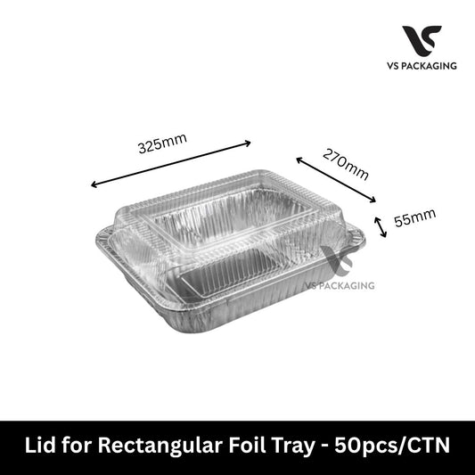 lid for rectangular foil tray 325x270x55mm disposable catering food tray lid 50pcs carton