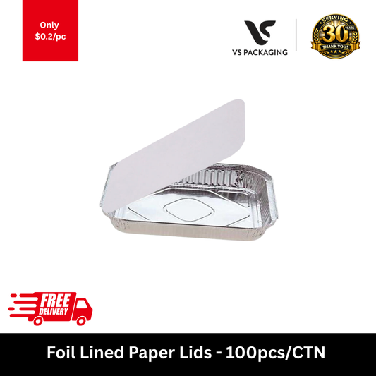 foil lined paper lids disposable catering tray lids food packaging 100pcs carton