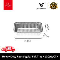 heavy duty rectangular foil tray 360x290x75mm disposable aluminium catering tray 100pcs carton