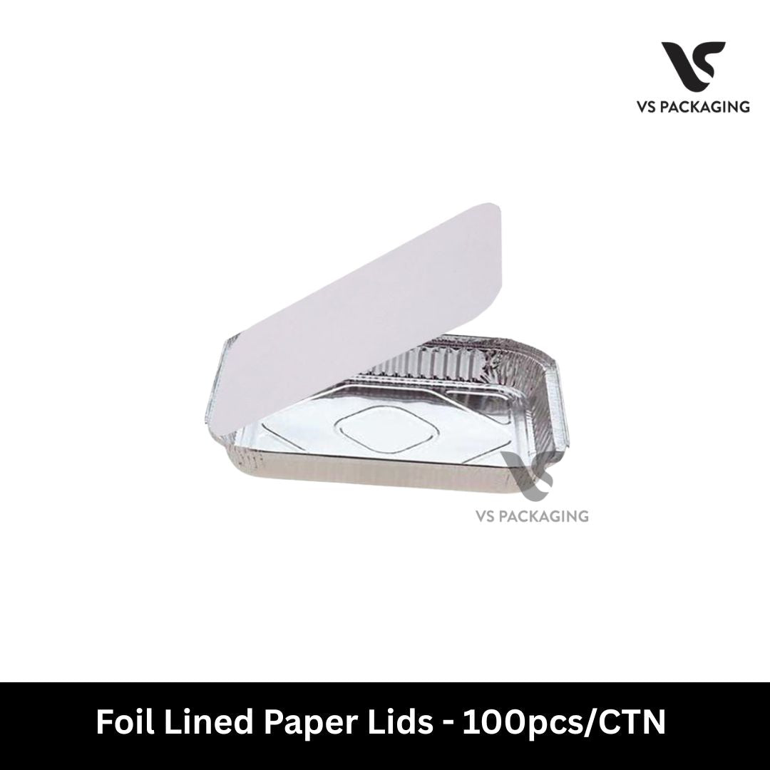 foil lined paper lids disposable catering tray lids food packaging 100pcs carton