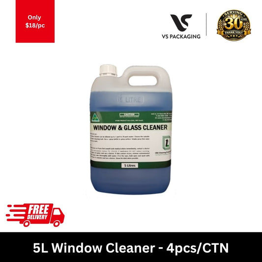 Bingo 5L window cleaner commercial glass cleaner bulk carton 4 bottles for streak-free windows and mirrors