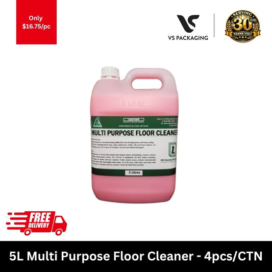 Bingo 5L multi purpose floor cleaner commercial floor cleaning solution bulk carton 4 bottles
