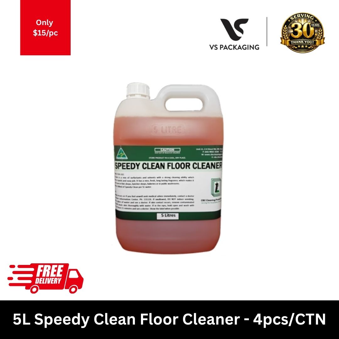 Bingo 5L Speedy Clean floor cleaner commercial floor detergent bulk carton 4 drums for timber and tiled floors