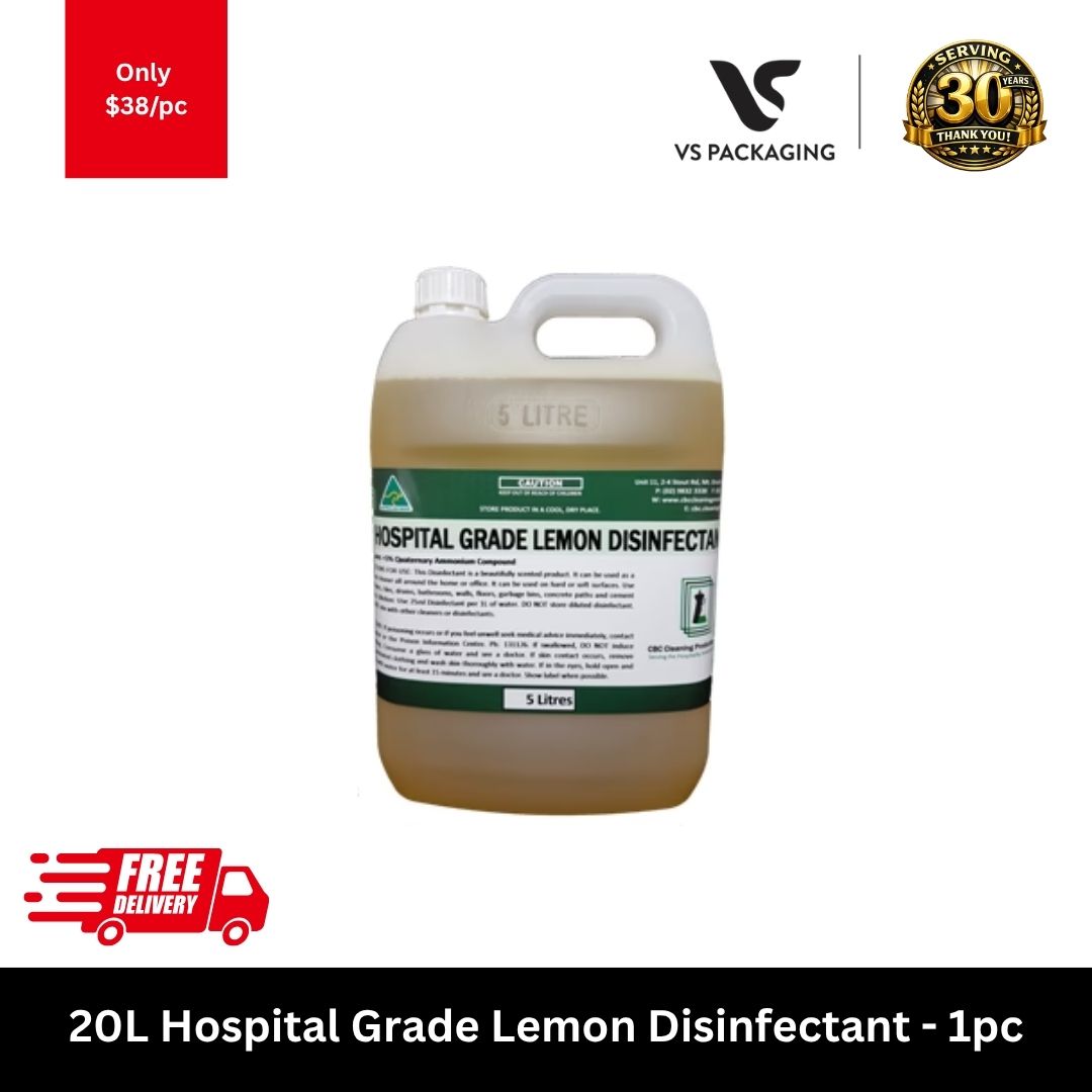 Bingo 20L hospital grade lemon disinfectant commercial surface cleaner for healthcare and facility cleaning