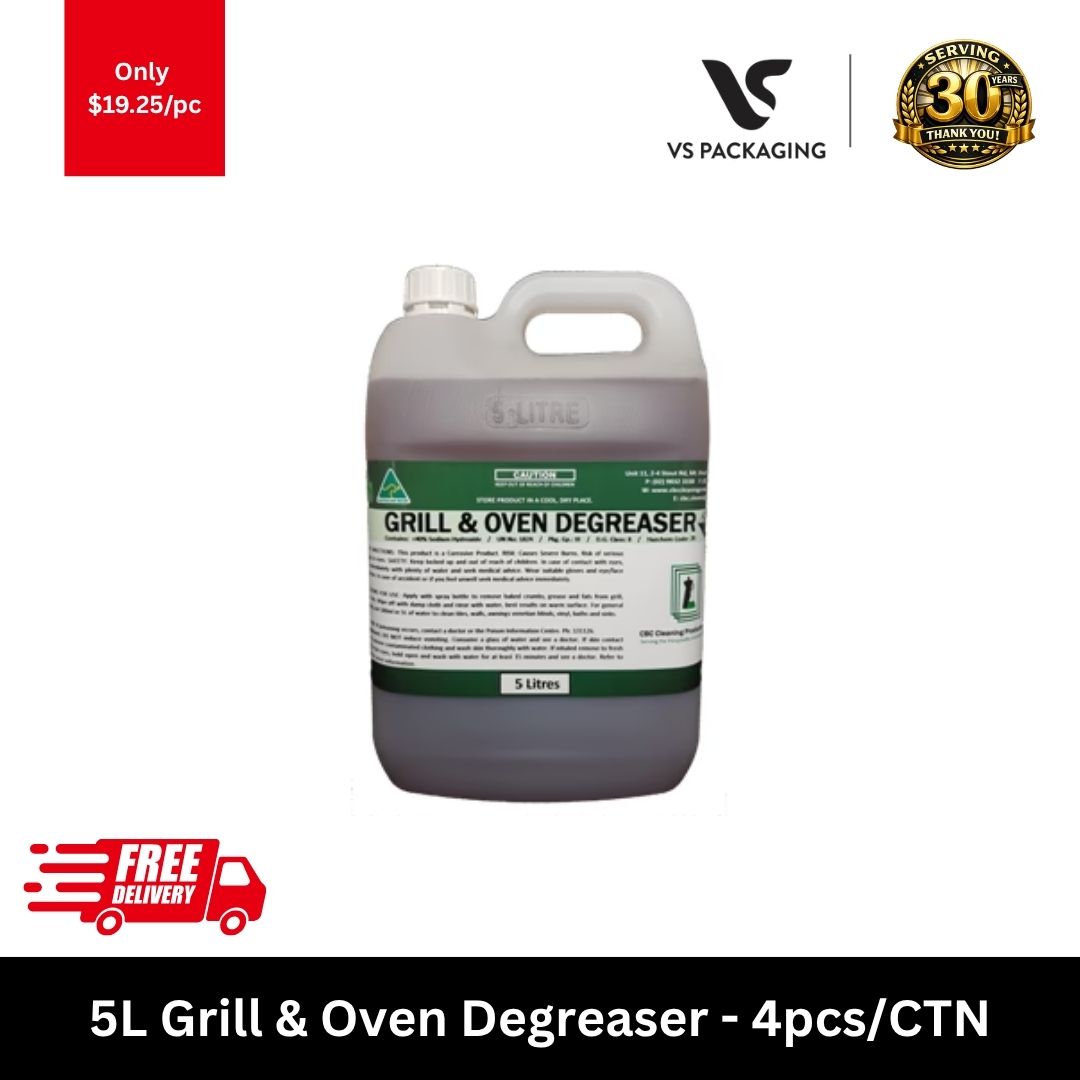 Bingo 5L grill and oven degreaser heavy duty commercial kitchen cleaner bulk carton 4 bottles