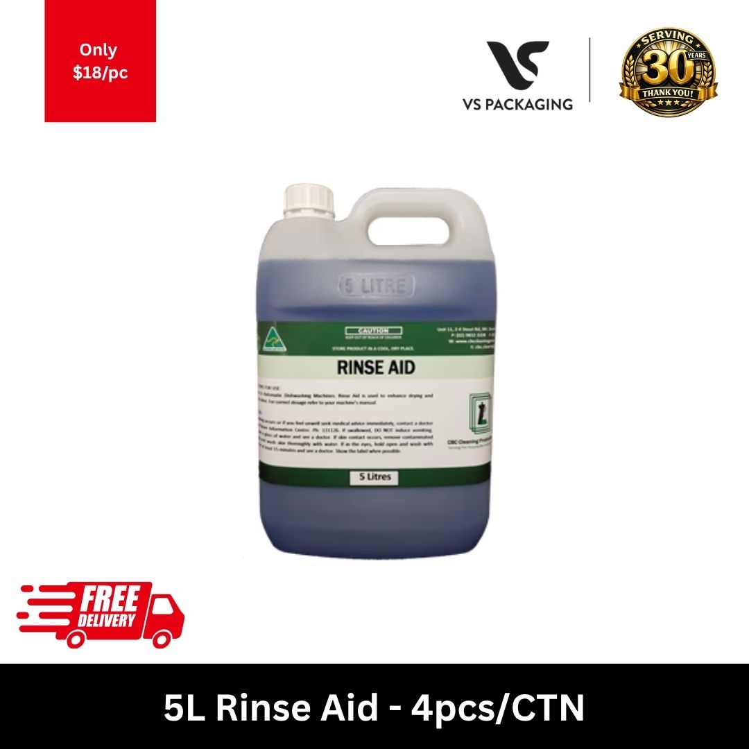 Bingo 5L rinse aid commercial dishwasher rinse additive bulk carton 4 bottles for hospitality kitchens