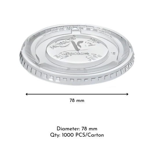 Honor 78 mm PET dome lid for Honor Series PET cups – bulk takeaway packaging Australia