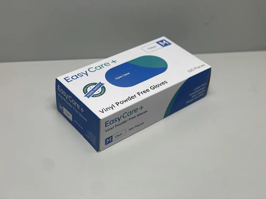 EasyCare Clear Vinyl Powder Free Gloves Medium 1000pcs Carton – VS Packaging Australia