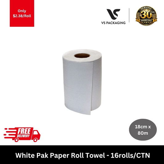 white 1 ply recycled paper roll towels 80m hand towel rolls 16 rolls carton