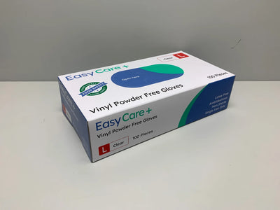 EasyCare Clear Vinyl Powder Free Gloves Large 1000pcs Carton – VS Packaging Australia