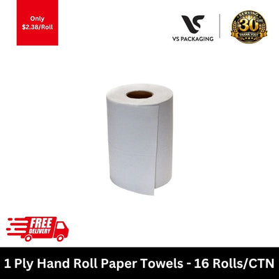 1 ply hand roll paper towels 80m white towel rolls bulk 16 rolls carton