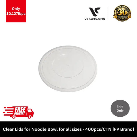 Clear noodle bowl lids for 750ml 900ml 950ml 1050ml takeaway bowls bulk