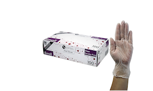 Sofeel Clear Vinyl Powder Free Gloves HACCP Grade Small 1000pcs Carton – Food Handling Gloves VS Packaging