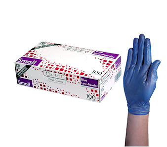 Sofeel Blue Vinyl Powder Free Gloves HACCP Grade Small 1000pcs Carton – Food Handling Gloves Australia