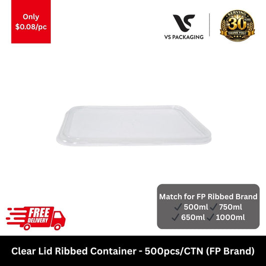 clear lid ribbed freezer grade rectangular container bulk 500pcs Australia meal prep takeaway food container lid