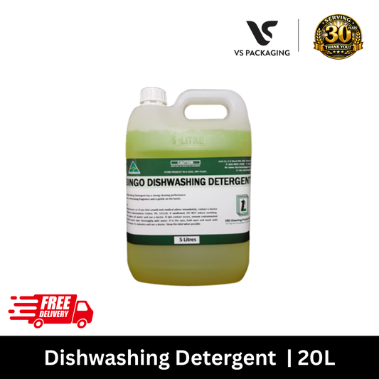 20L Yellow Dishwashing Detergent – Commercial Dishwashing Liquid Bulk VS Packaging