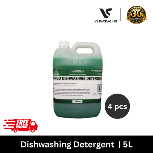 5 litre green dishwashing detergent carton of 4 for commercial kitchens and home use in Australia