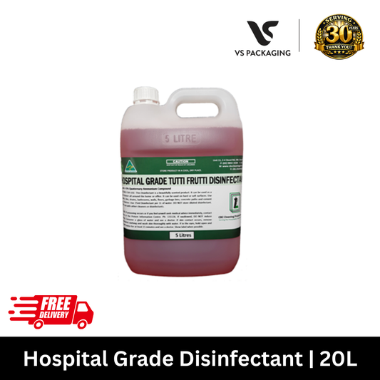 20 litre hospital grade disinfectant tutti frutti for healthcare schools and commercial cleaning in Australia